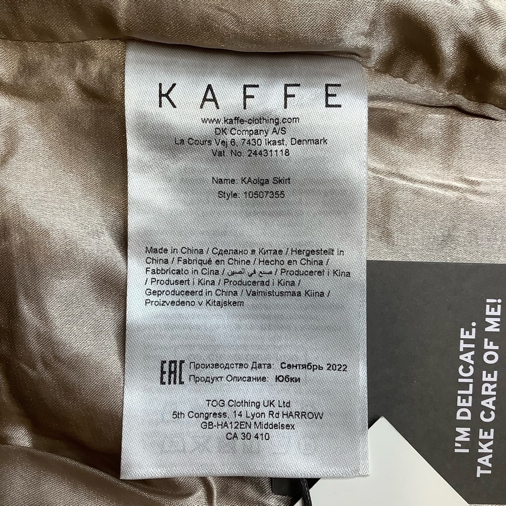 KAFFE Boucle Tweed Pencil Skirt NWT Blue White Regatta French Country Office 36 - Picture 10 of 15